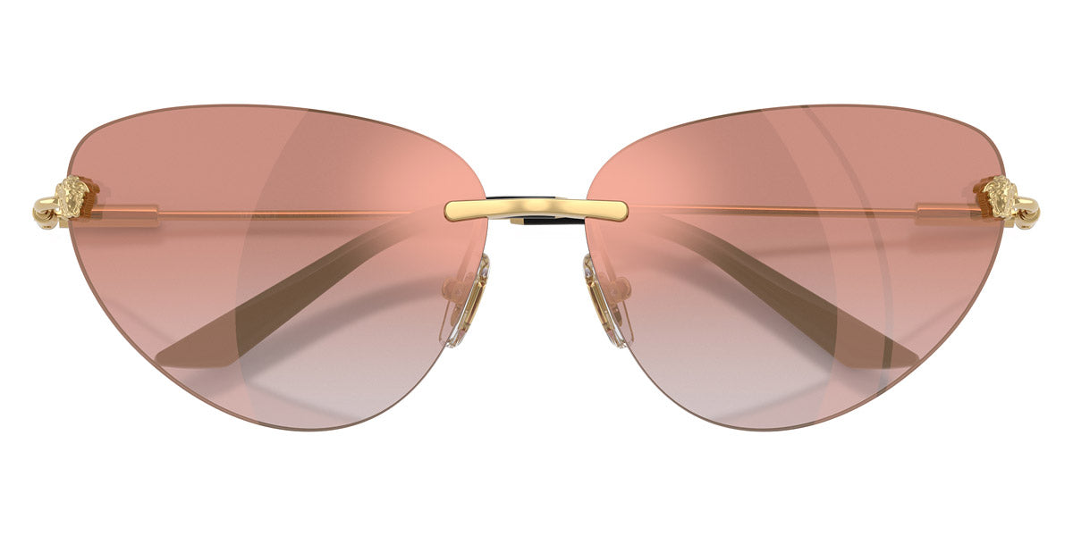 VERSACE VE2281 10026F 64 - Gold / Pink Gradient Pink Mirrored