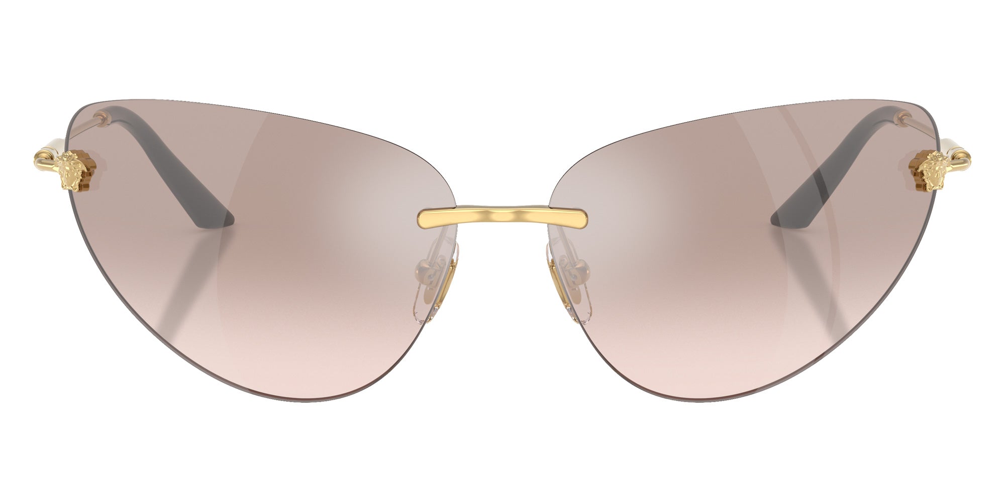 Versace VE2281 10028Z 64 - Gold / Light Brown Mirrored Silver #id:ve228110028z_s:100100