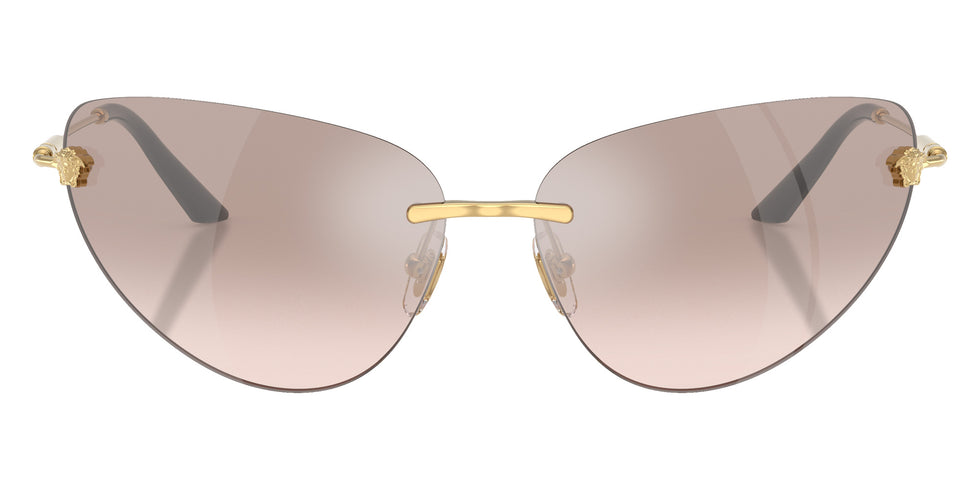 Versace VE2281 10028Z 64 - Gold / Light Brown Mirrored Silver #id:ve228110028z_s:100100