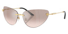 Versace VE2281 10028Z 64 - Gold / Light Brown Mirrored Silver #id:ve228110028z_s:100105