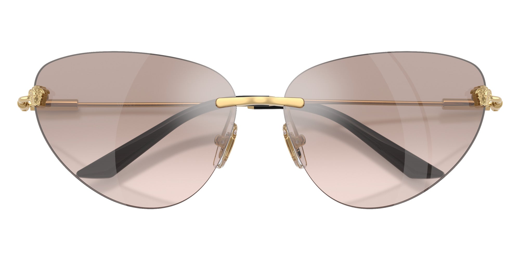 Versace VE2281 10028Z 64 - Gold / Light Brown Mirrored Silver #id:ve228110028z_s:100120
