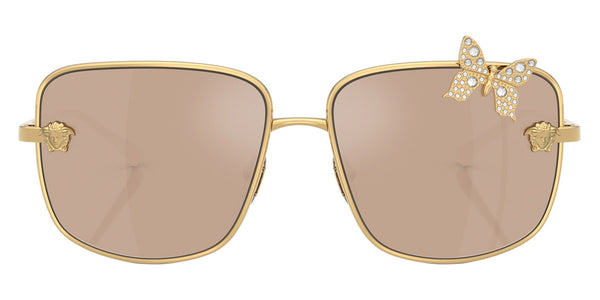 Gold Plated / Clear Mirrored Real Rose Gold / 59-15-140