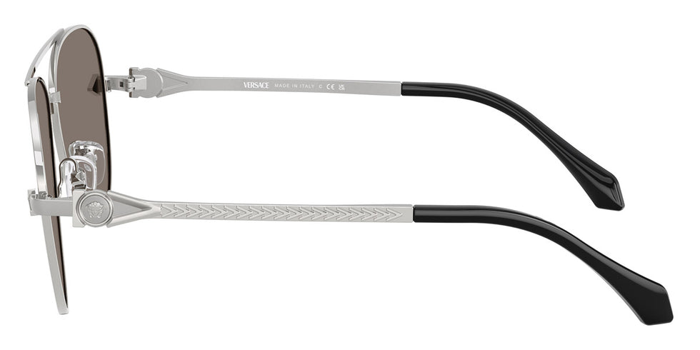 VERSACE VE2283 10006G 61 - Silver / Light Gray Mirrored Silver 80