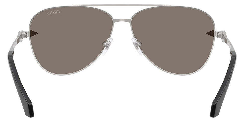 VERSACE VE2283 10006G 61 - Silver / Light Gray Mirrored Silver 80