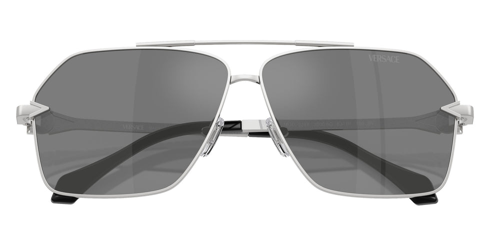 Versace VE2284 10006G 63 - Silver / Gray Mirrored Silver #id:ve228410006g_s:100120