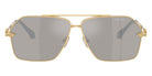 Versace VE2284 10026G 63 - Gold / Light Gray Mirrored Silver #id:ve228410026g_s:102100