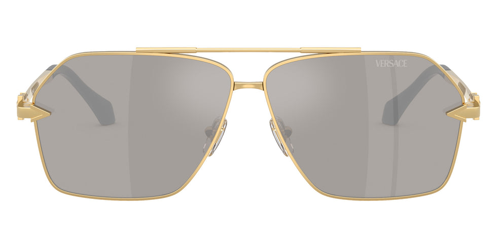 Versace VE2284 10026G 63 - Gold / Light Gray Mirrored Silver #id:ve228410026g_s:102100