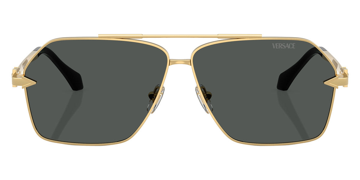 VERSACE VE2284 100287 63 - Gold / Dark Gray
