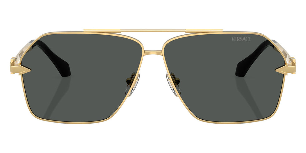 VERSACE VE2284 100287 63 - Gold / Dark Gray