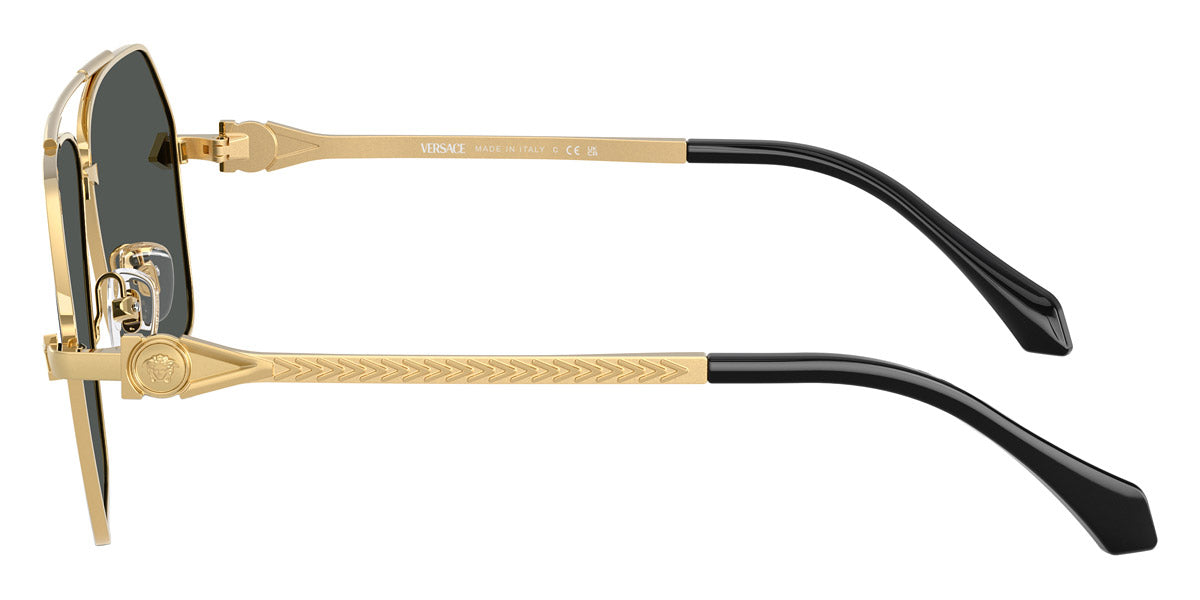 VERSACE VE2284 100287 63 - Gold / Dark Gray
