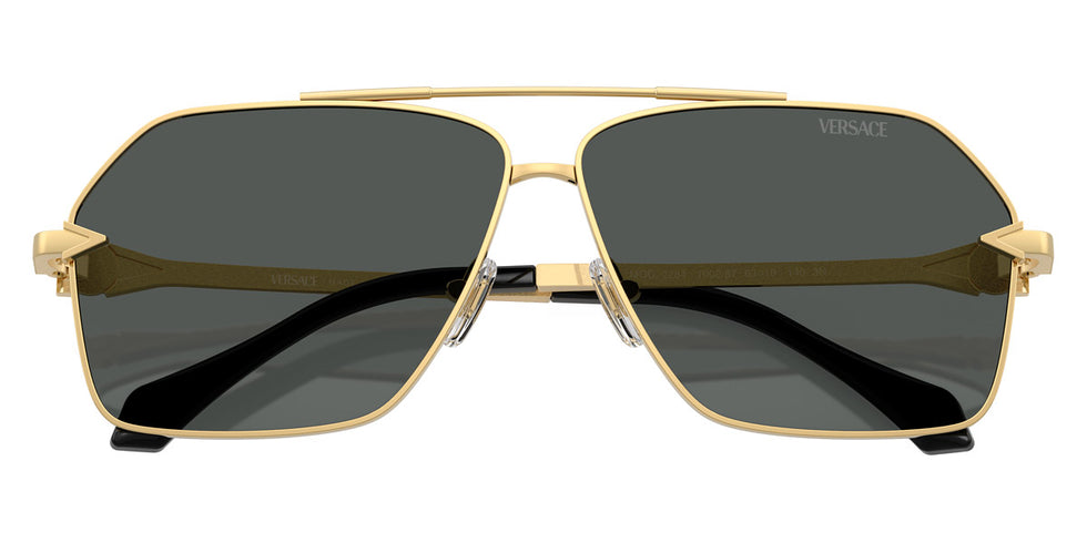VERSACE VE2284 100287 63 - Gold / Dark Gray