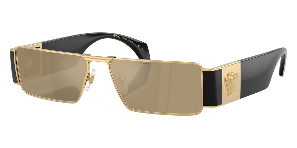 Versace VE2286 100203 57 - Gold / Clear Mirrored Real Yellow Gold #id:ve2286100203_s:102105