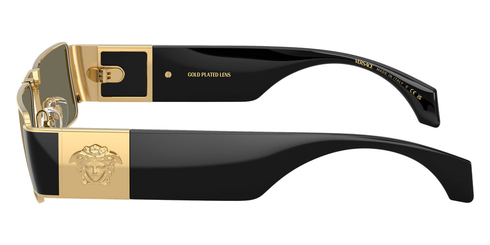 Versace VE2286 100203 57 - Gold / Clear Mirrored Real Yellow Gold #id:ve2286100203_s:102110