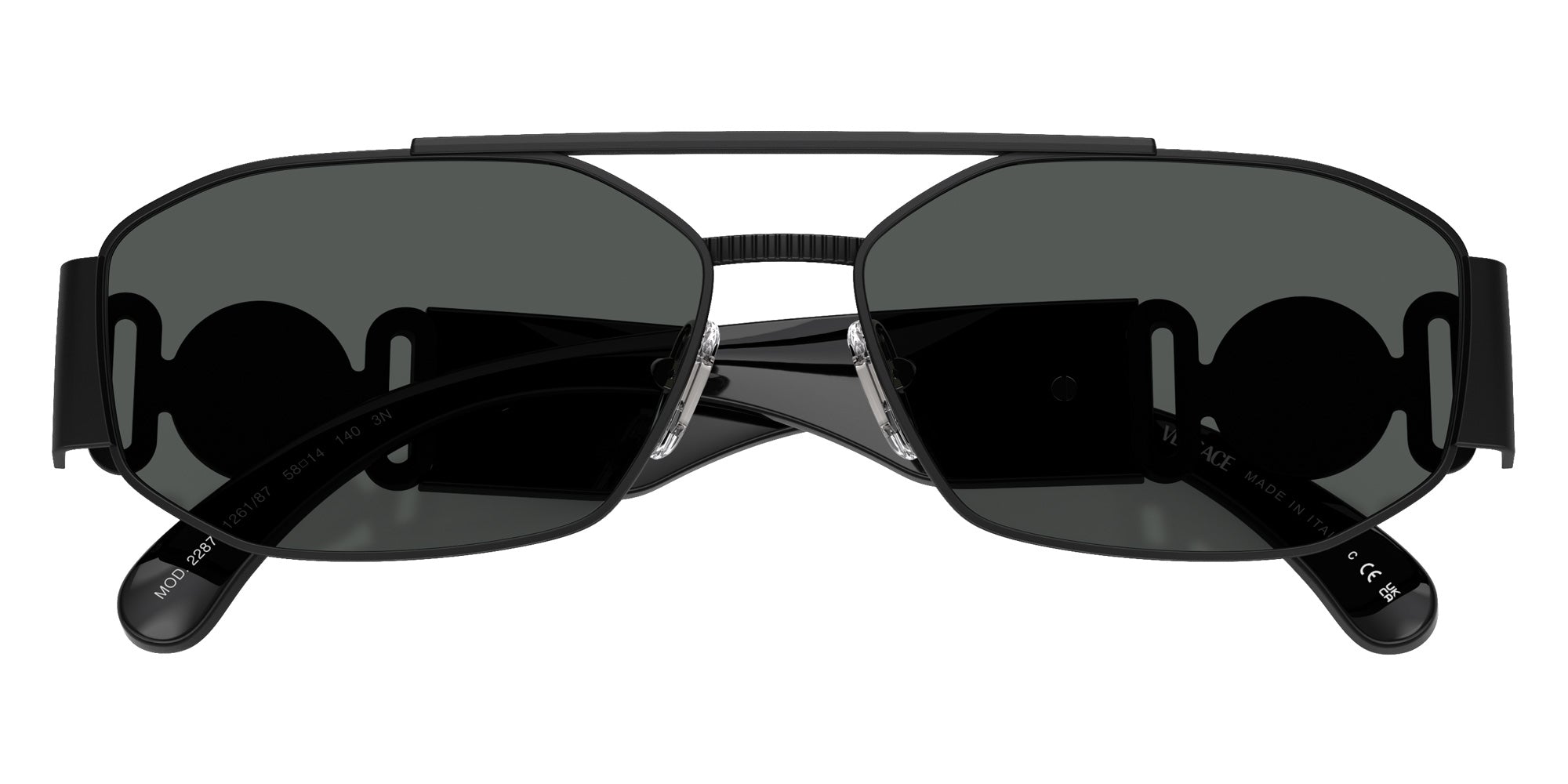 Versace VE2287 126187 58 - Matte Black / Dark Gray #id:ve2287126187_s:108120