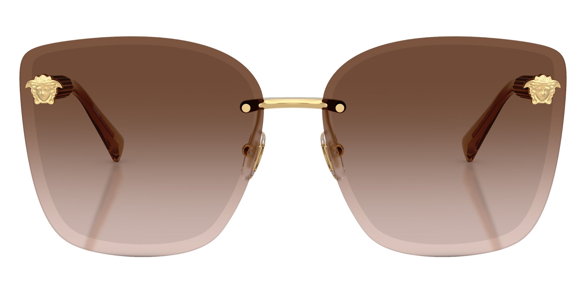Versace VE2292B 100213 64 - Gold / Light Brown Dark Brown Gradient #id:ve2292b100213_s:100100