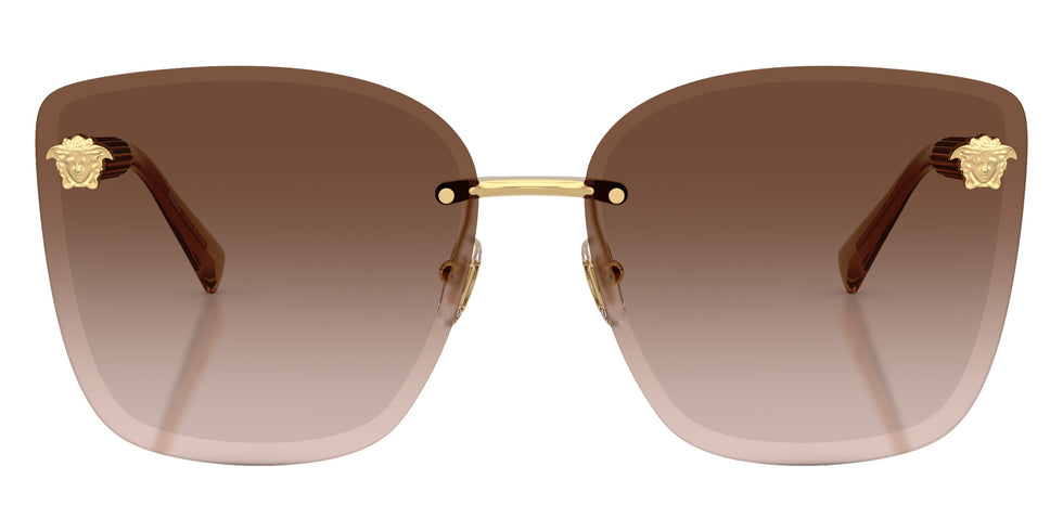 Versace VE2292B 100213 64 - Gold / Light Brown Dark Brown Gradient #id:ve2292b100213_s:100100