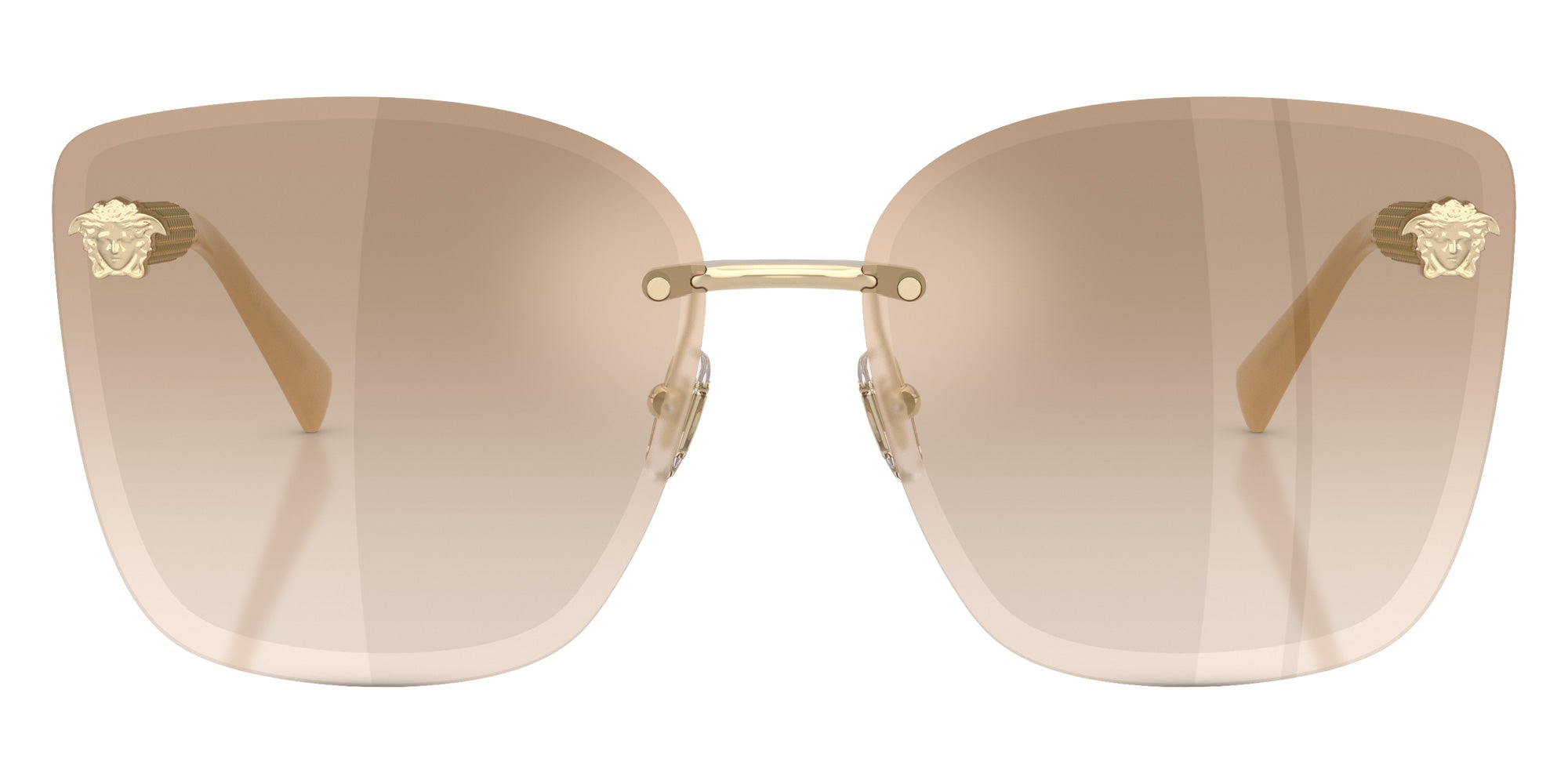 Versace VE2292B 12625A 64 - Pale Gold / Light Brown Dark Brown Gradient Mirrored #id:ve2292b12625a_s:102100