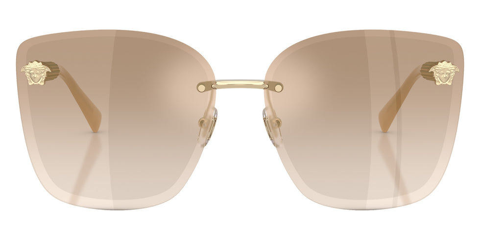 Versace VE2292B 12625A 64 - Pale Gold / Light Brown Dark Brown Gradient Mirrored #id:ve2292b12625a_s:102100
