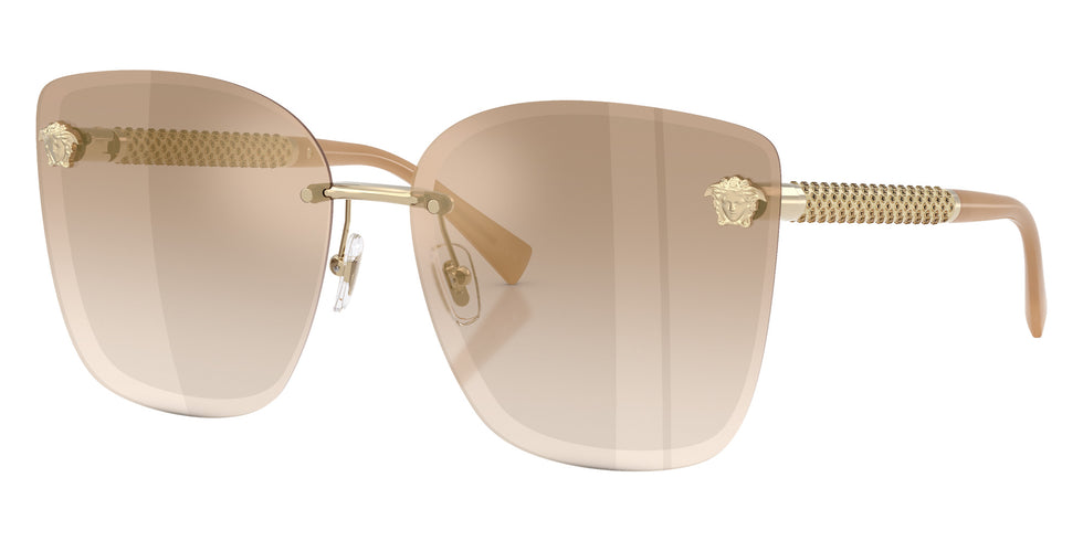 Versace VE2292B 12625A 64 - Pale Gold / Light Brown Dark Brown Gradient Mirrored #id:ve2292b12625a_s:102105