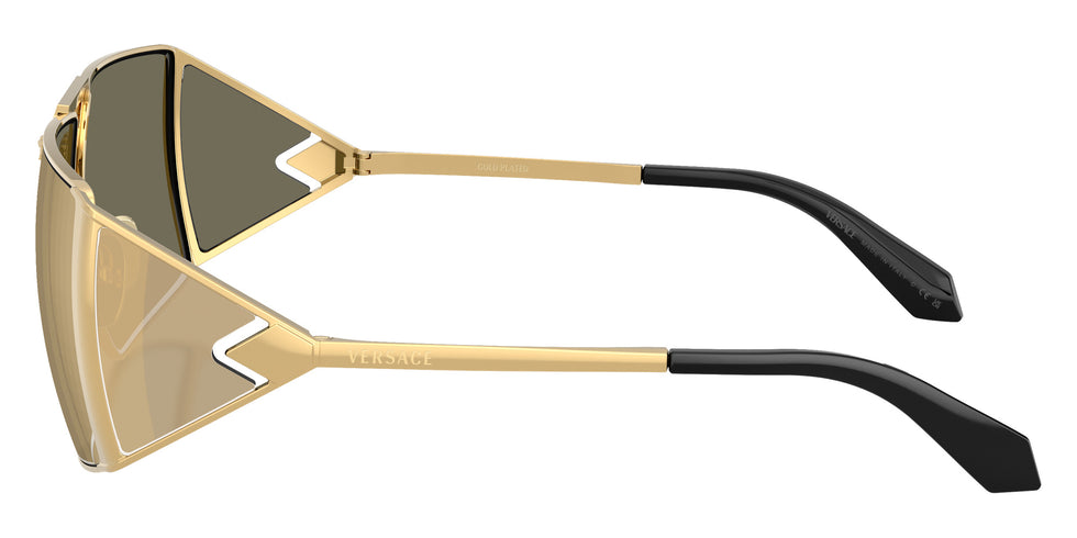 VERSACE VE2305K K00303 61 - Gold Plated / Clear Mirrored Real Yellow Gold #id:ve2305kk00303_s:100110