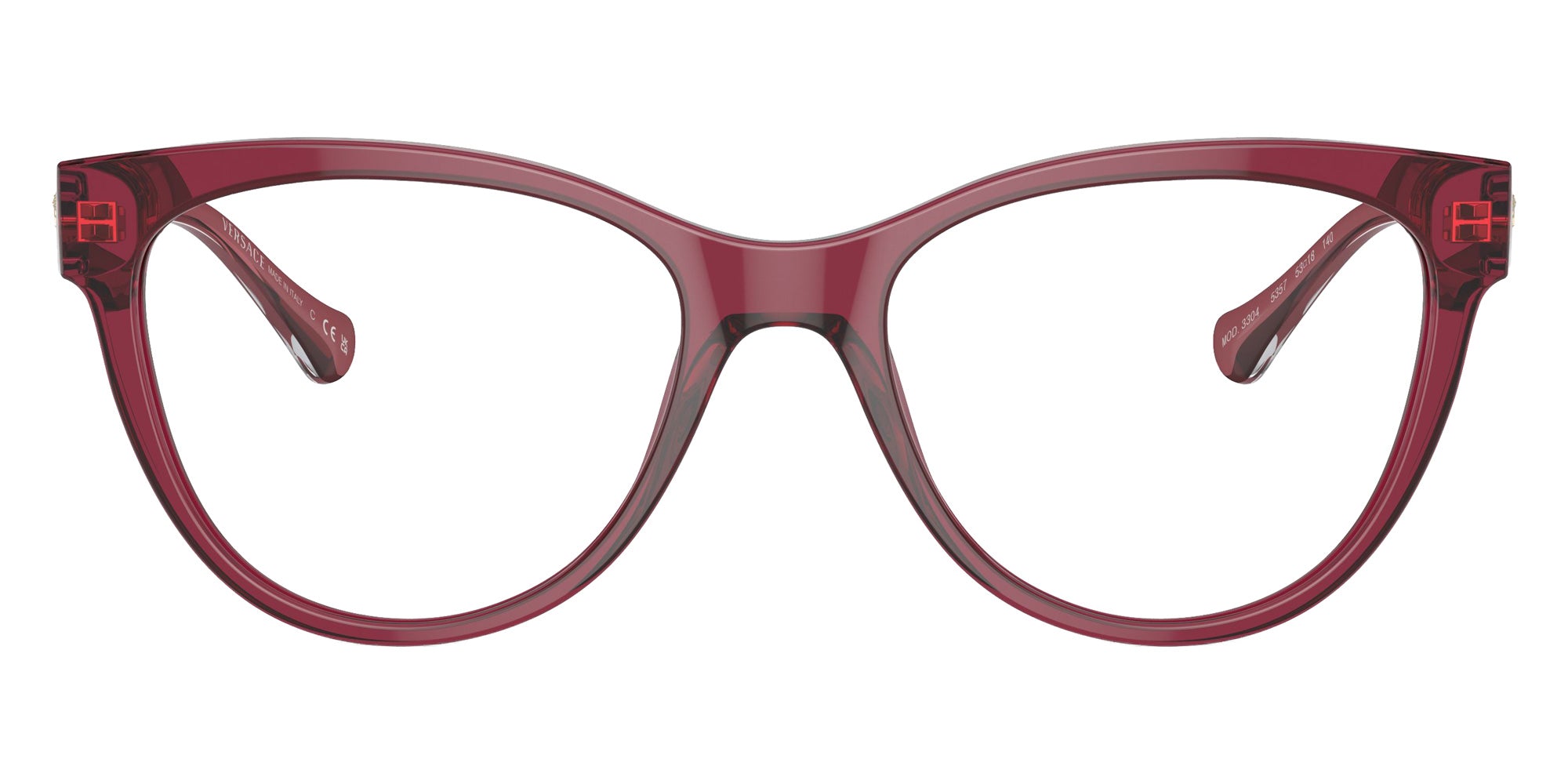 VERSACE VE3304 5357 53 - Transparent Red #id:ve33045357_s:100100