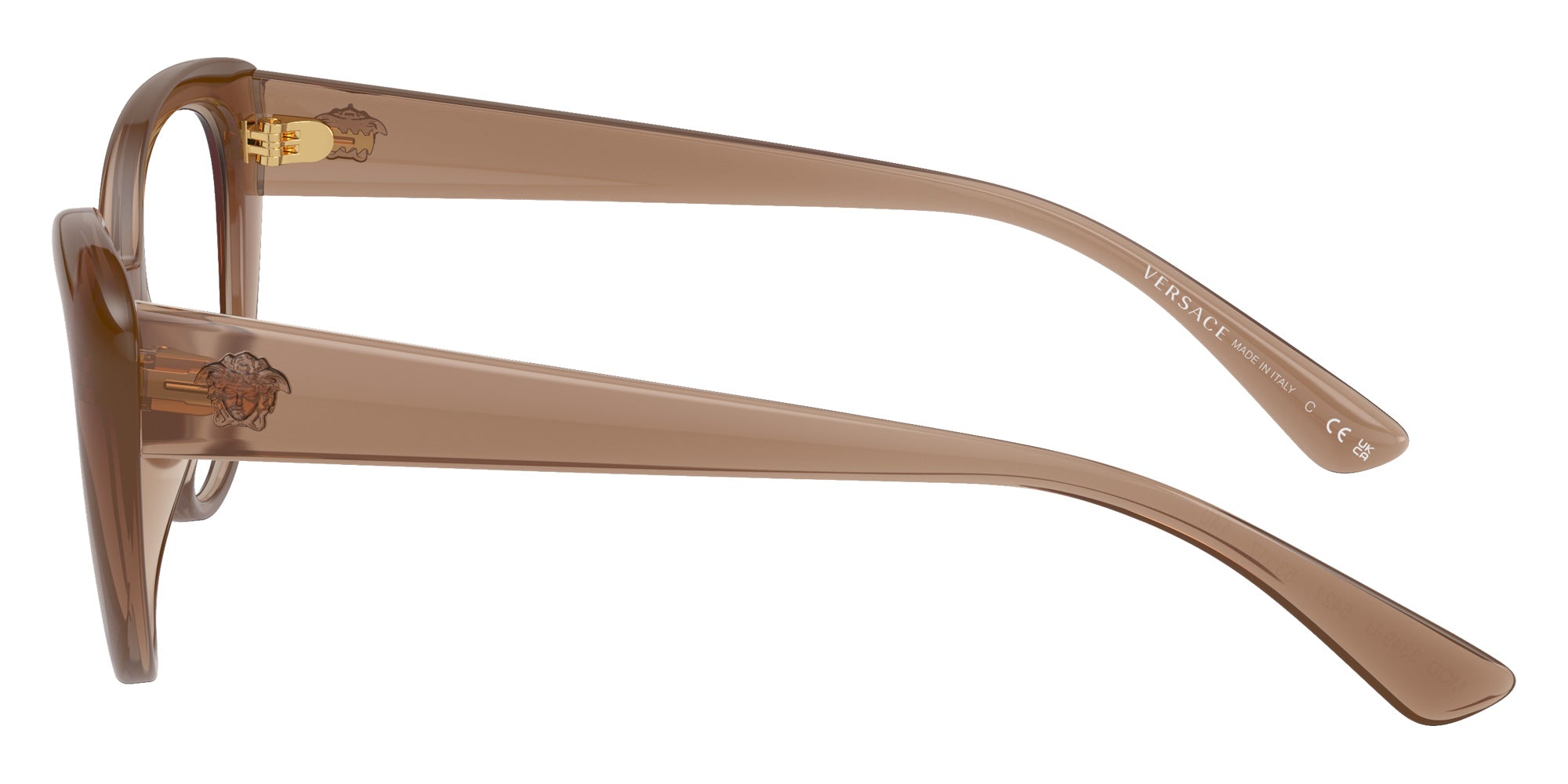 VERSACE VE3349U 5427 53 - Brown Transparent #id:ve3349u5427_s:100110