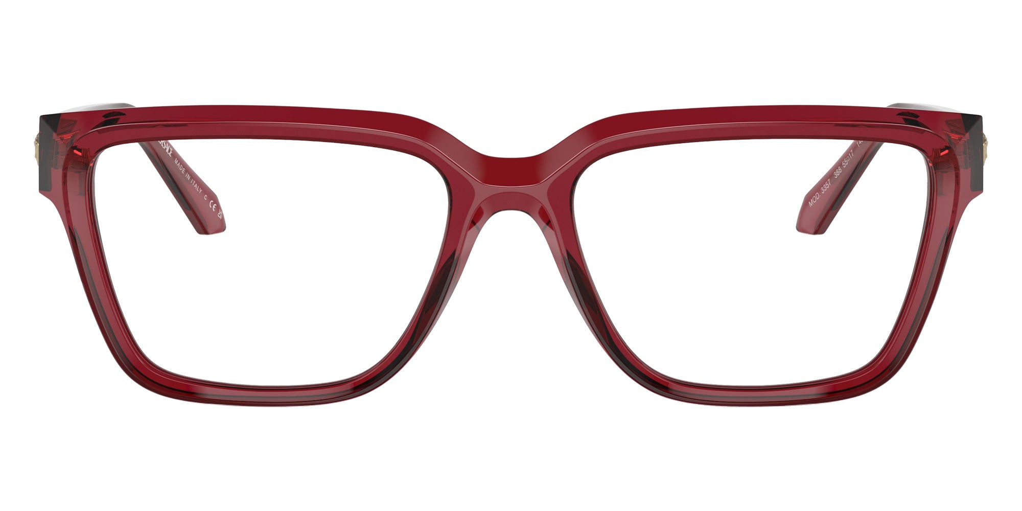 VERSACE VE3357 388 53 - Red Transparent #id:ve3357388_s:100100