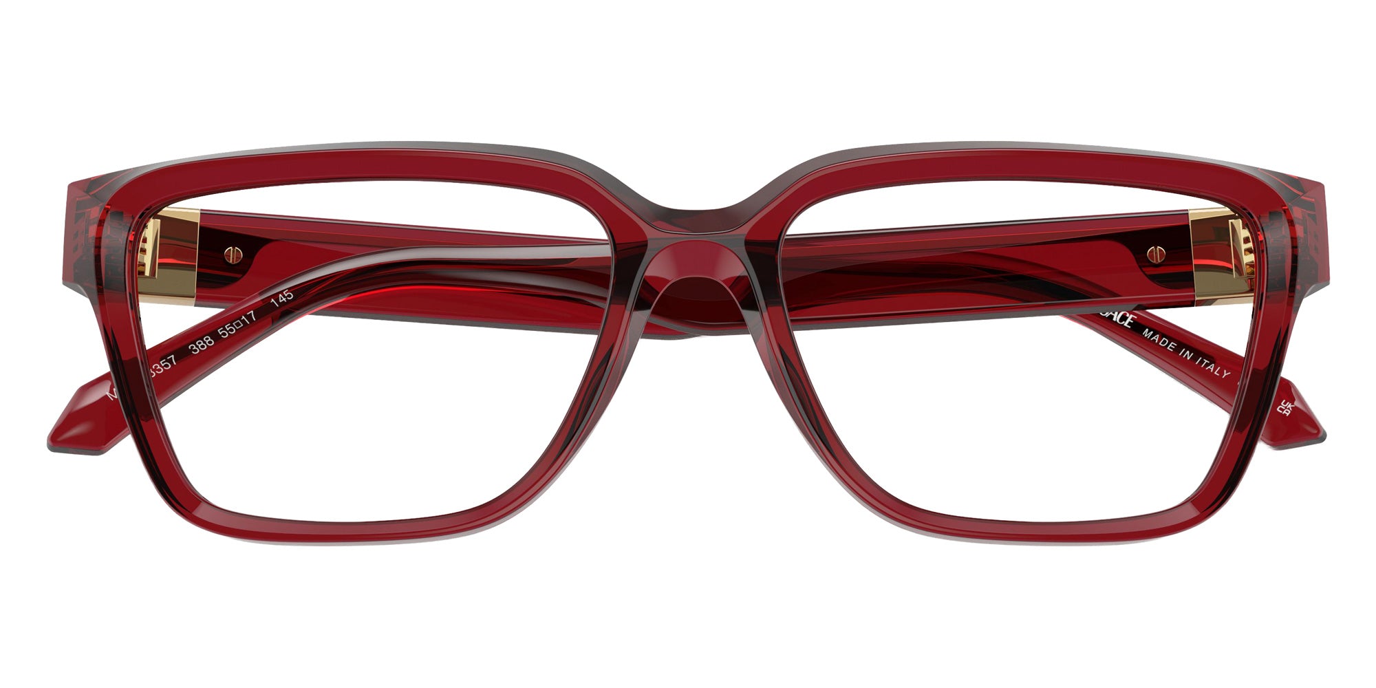 VERSACE VE3357 388 53 - Red Transparent #id:ve3357388_s:100120