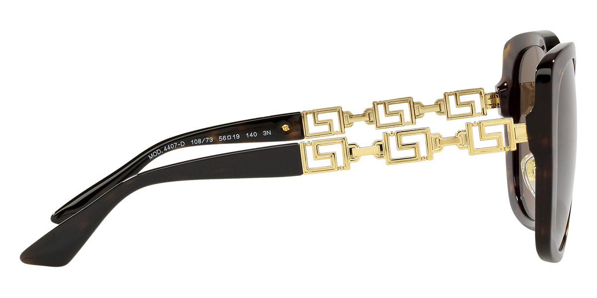 VERSACE VE4407D 108/73 56 - Havana/Gold / Dark Brown