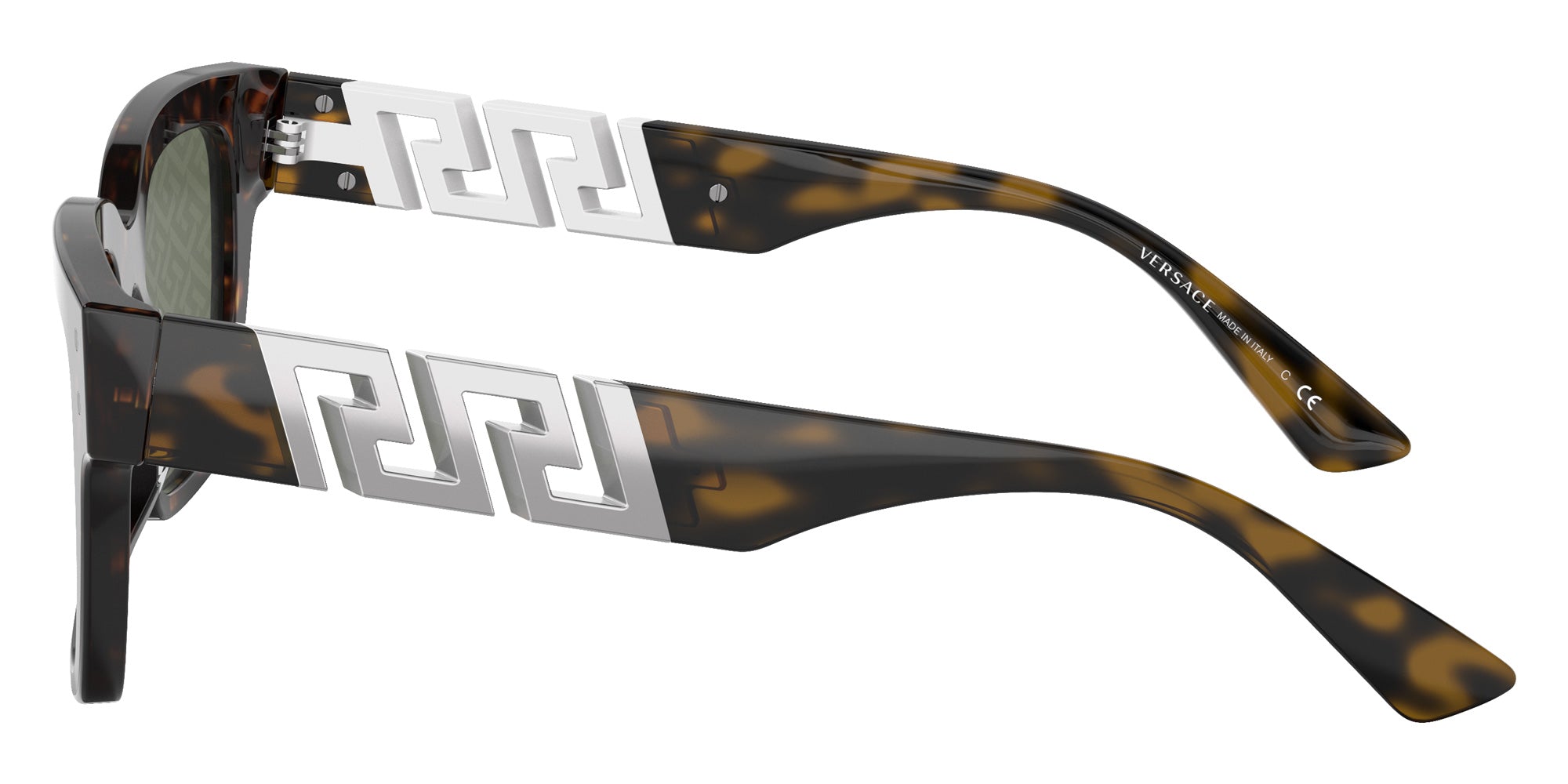 Versace VE4421F 108/V8 52 - Havana / Green Monogram Silver Mirrored #id:ve4421f108v8_s:100110