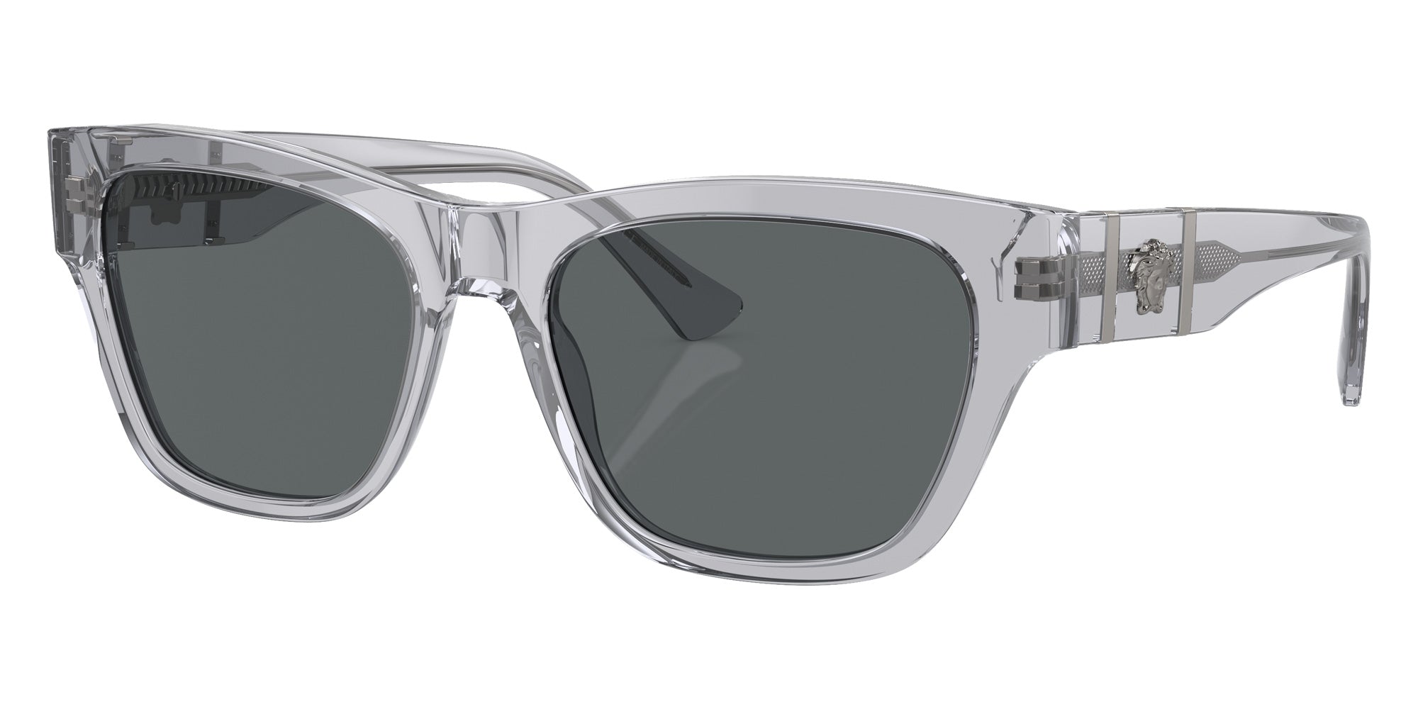 VERSACE VE4457F 543287 55 - Gray Transparent / Dark Gray #id:ve4457f543287_s:100105