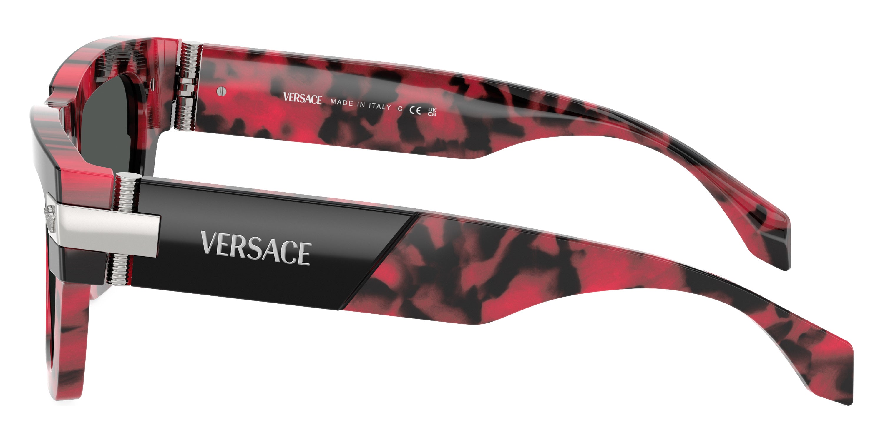 VERSACE VE4464F 545787 55 - Top Black/Red Havana / Dark Gray