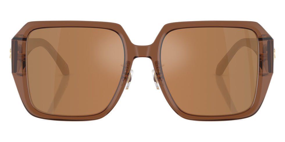 VERSACE VE4472D 5028/O 56 - Transparent Dark Brown / Brown Orange Metallic Mirrored
