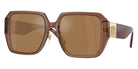 VERSACE VE4472D 5028/O 56 - Transparent Dark Brown / Brown Orange Metallic Mirrored