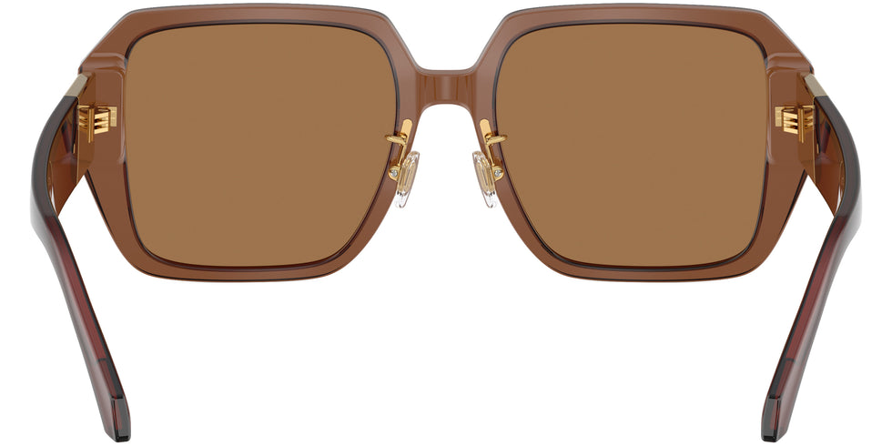 VERSACE VE4472D 5028/O 56 - Transparent Dark Brown / Brown Orange Metallic Mirrored