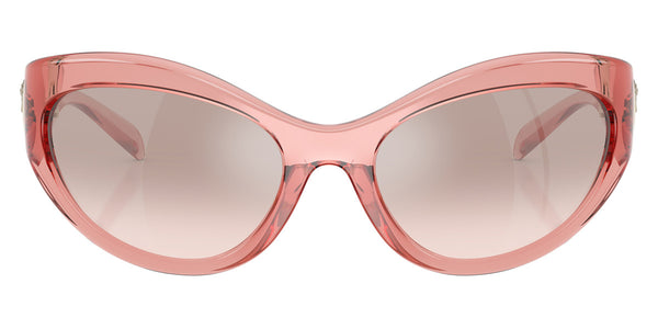 Transparent Pink / Light Brown Mirrored Silver Grad / 59-19-125