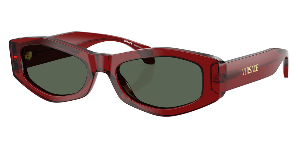 VERSACE VE4487F 551271 54 - Dark Transparent Red / Dark Green