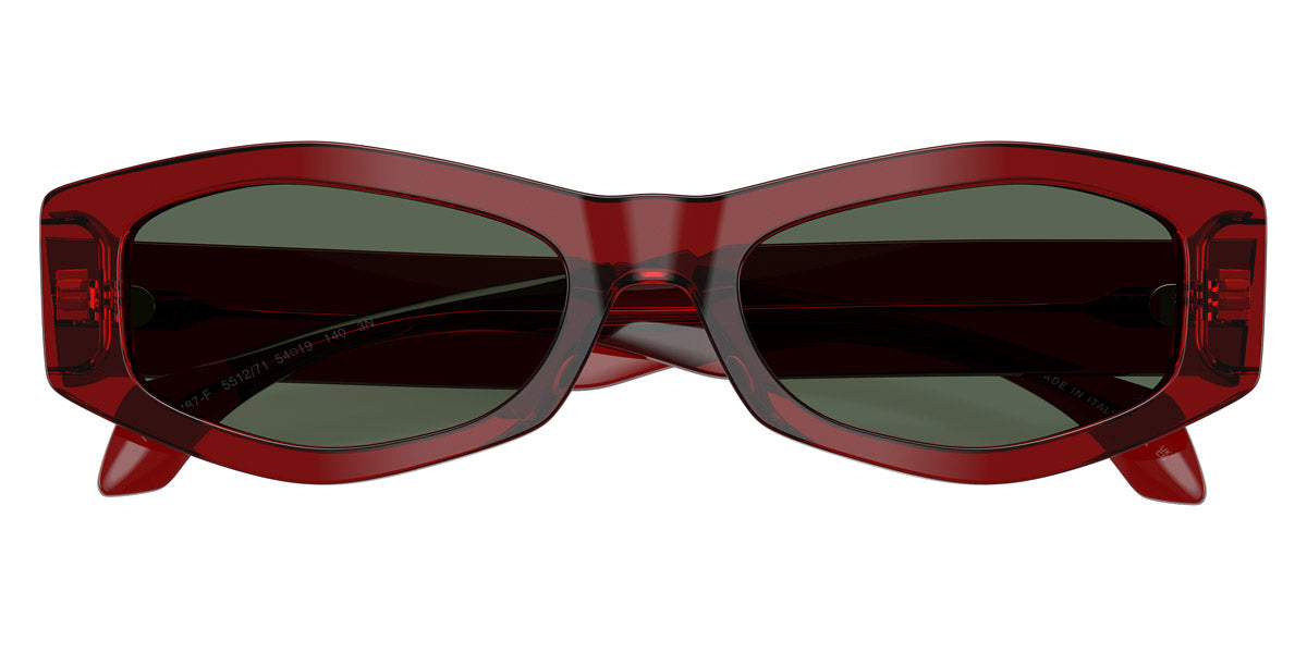 VERSACE VE4487F 551271 54 - Dark Transparent Red / Dark Green