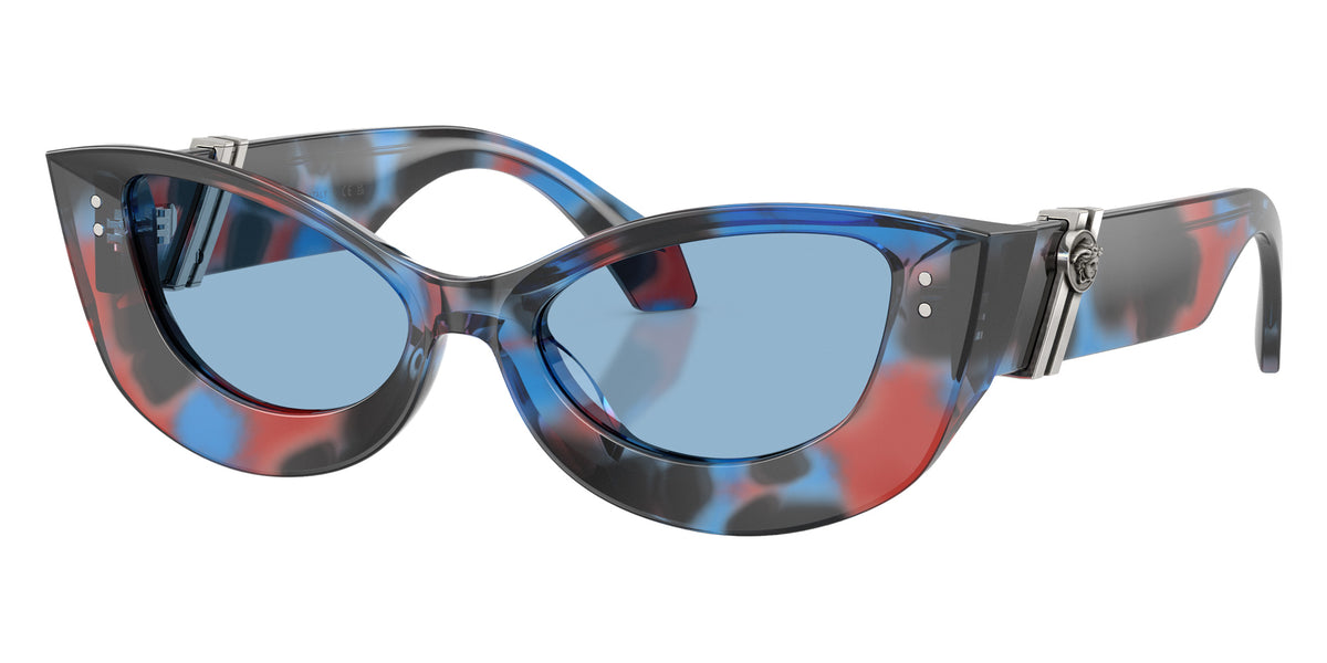 VERSACE VE4520U 555572 52 - Black/Blue/Red Havana / Light Blue #id:ve4520u555572_s:104105