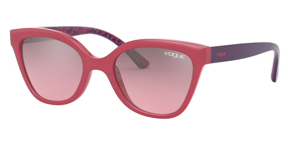 vogue eyewear VJ2001 25537A 45 - Top Opal Pink / Violet Mirrored Silver Gradient
