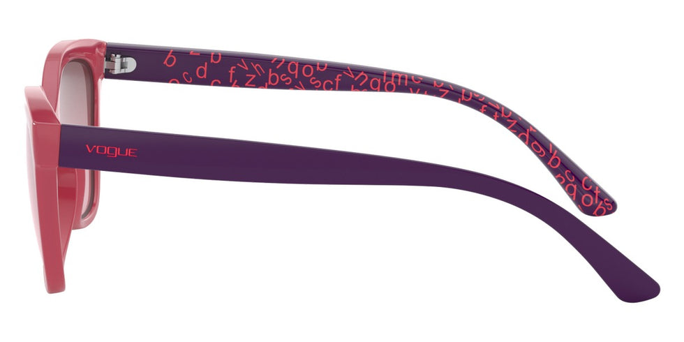 vogue eyewear VJ2001 25537A 45 - Top Opal Pink / Violet Mirrored Silver Gradient