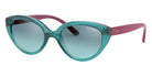 vogue eyewear VJ2002 27817C 46 - Top Transparent Green / Azure Mirrored Silver Gradient #id:vj200227817c_s:100100
