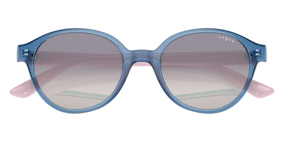 vogue eyewear VJ2007 28387B 45 - Top Transparent Blue / Gradient Blue Mirrored Silver #id:vj200728387b_s:100125
