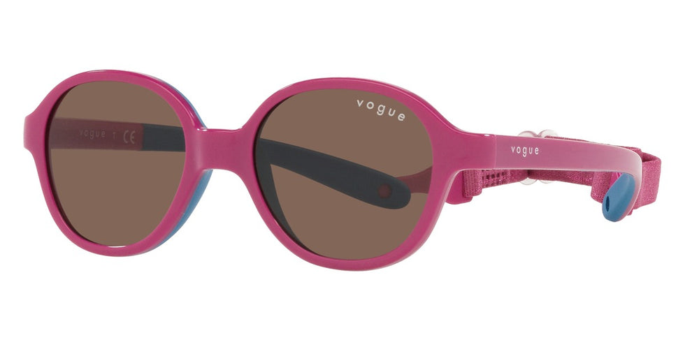 vogue eyewear VJ2012 256873 40 - Pink on Rubber Blue / Dark Brown