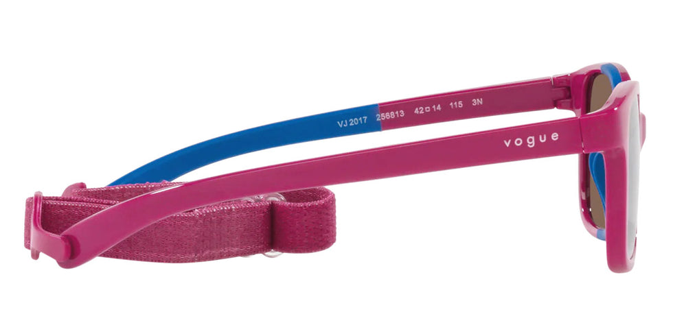 vogue eyewear VJ2017 256813 42 - Full Rose on Azure Rubber / Dark Brown