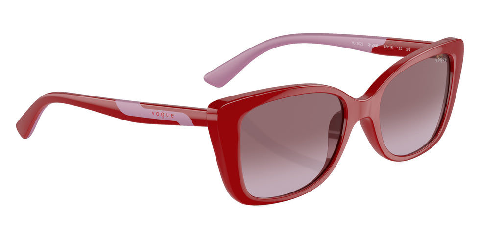 vogue eyewear VJ2022 31298H 48 - Full Red/Red/Violet Rubber / Violet Gradient