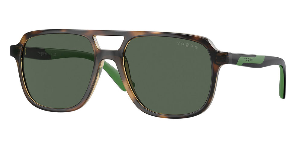 vogue eyewear VJ2024 271871 49 - Total Dark Havana/Black/Dark Green Rubber / Dark Green