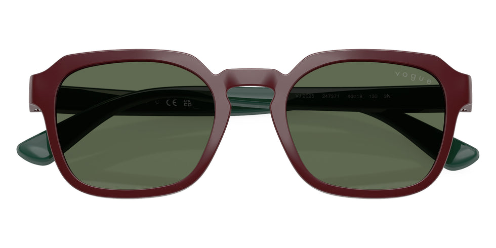 vogue eyewear VJ2025 247371 46 - Full Bordeaux/Full Dark Green / Dark Green