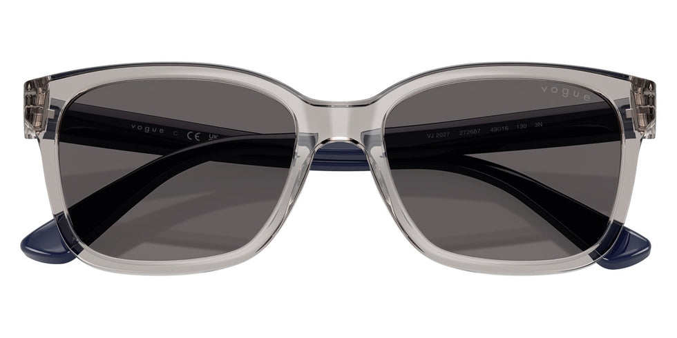 vogue eyewear VJ2027 272687 49 - Transparent Gray/Full Dark Blue / Black Smoke