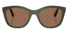 vogue eyewear VJ2028 320873 46 - Full Dark Green/Lime Rubber / Dark Brown